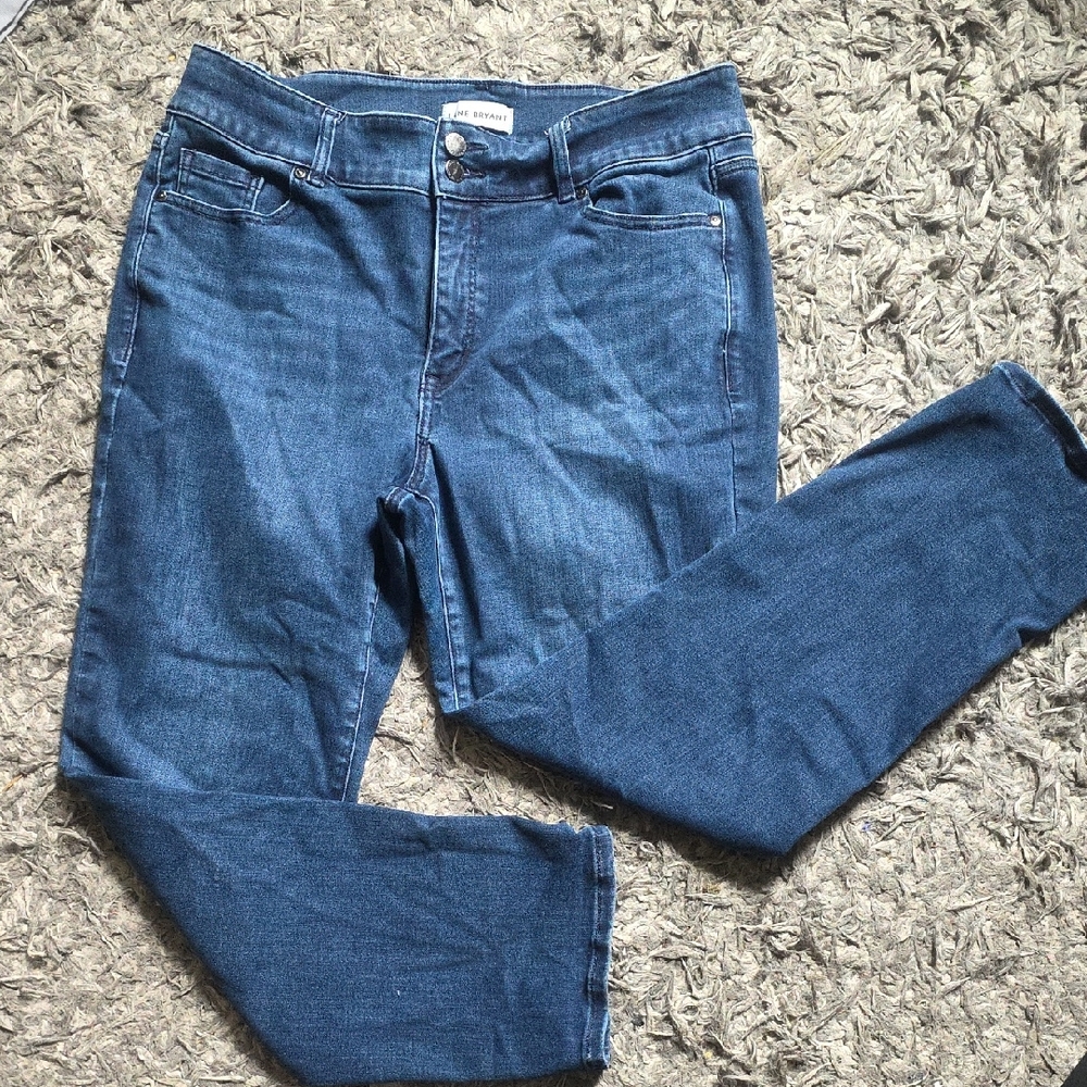 Lane Bryant Flex Magic Waistband High-Rise Straight Jeans Sz 16S